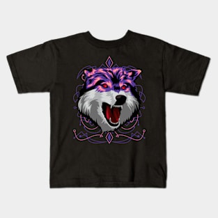 wolf stars Kids T-Shirt